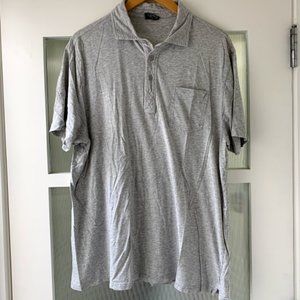 Le Tigre Light Gray Cotton Polo Shirt Size XL
